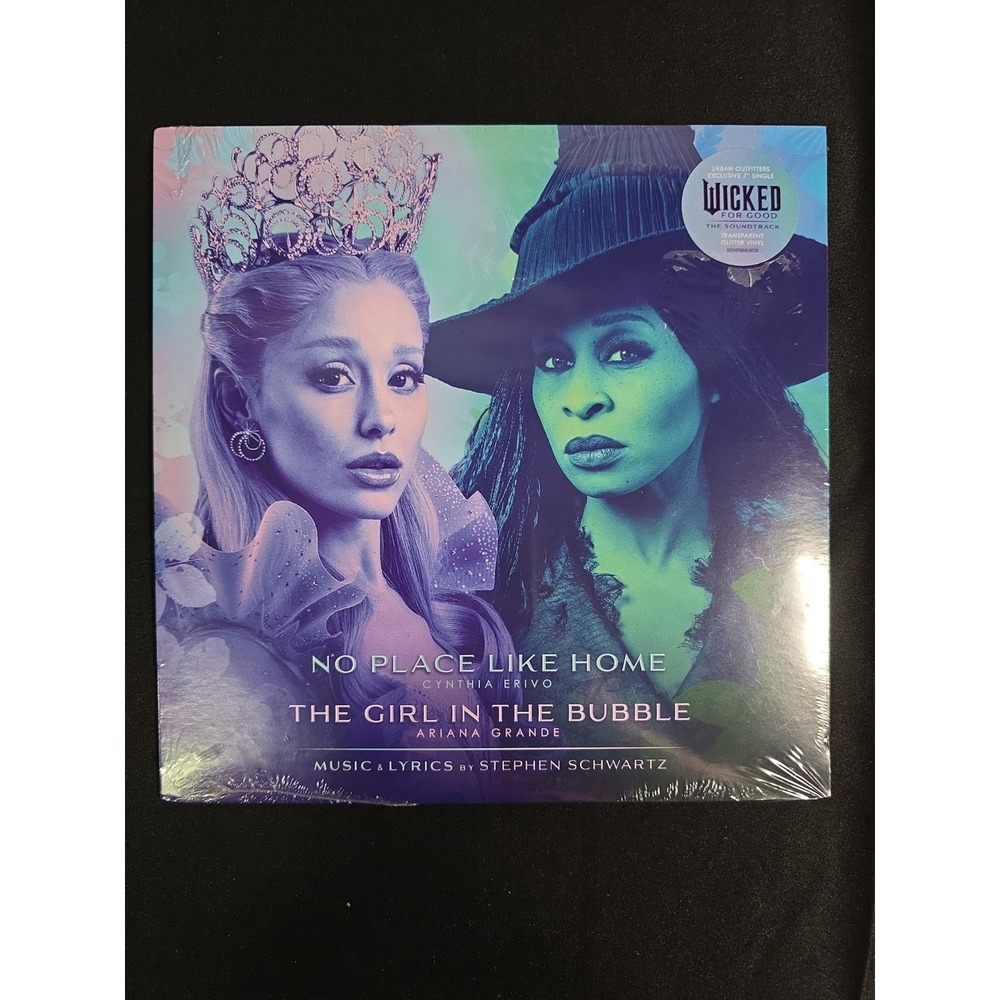 Wicked For Good No Place Like Home Girl in the Bubble Glitter 7" Vinyl Limited